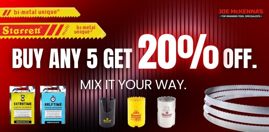 Starrett,promotion,offers,bandsaw blade, holesaws,cutting blade,hardware,limerick,JoeMckenna,Ireland